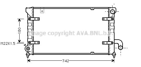 AVA QUALITY COOLING Radiaator,mootorijahutus ST2028